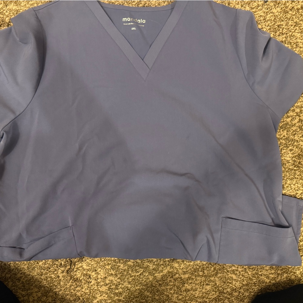 Mandala scrubs purple